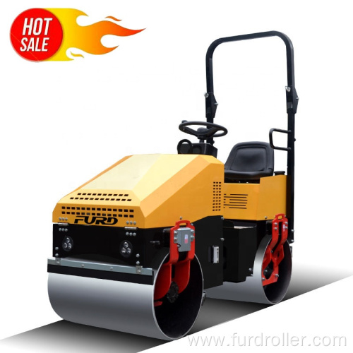 1 ton smooth drum roller vibratory compactor machine for sale FYL-890